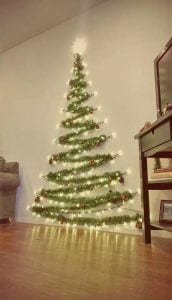 árovre de natal de parede