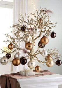árvore de natal de galhos
