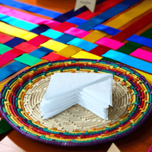 Guardanapo criativo para mesas de festa junina