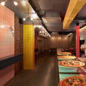 Pizzaria com design incrível Londres