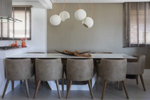 Ambientes Integrados- Projeto Brooklin Sala de jantar