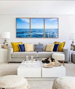 Blue classic quadros e almofadas