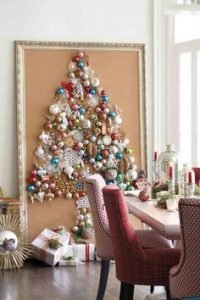 dicas natalinas : arvore de natal no quadro