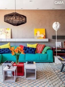 ambiente colorido para decoração de verão