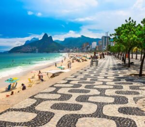 praia de Copacabana no Rio de Janeiro