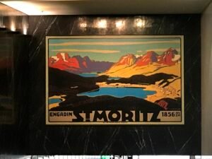 quadro com a paisagem de St. Moriz