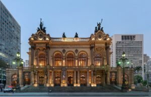 Interior do teatro de São Paulo
