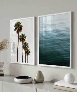 cantinho com quadro de mar